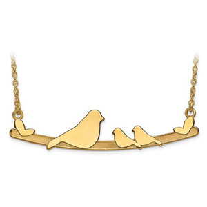 Personalized Family Bar with Birds   Chain Included