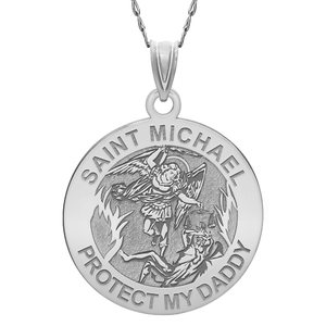 Saint Michael   Protect My Daddy   Religious Medal   EXCLUSIVE 