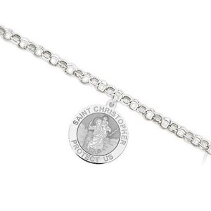 Saint Christopher Religious Anklet    EXCLUSIVE 