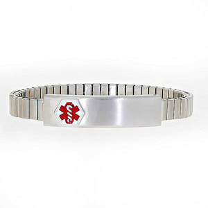 Stainless Steel Children s Medical ID Expansion Bracelet