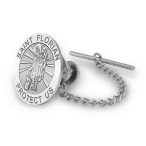 Saint Florian Religious Tie Tack   EXCLUSIVE 