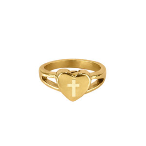 Silver Heart Cremation and Ash Ring