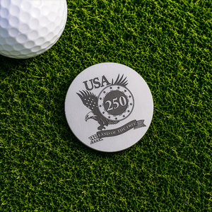 USA 250 Eagle Golf Ball Marker