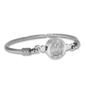 Stainless Steel Saint Lucy Bangle Bracelet