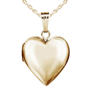 14k Gold Filled Small Heart Photo Locket