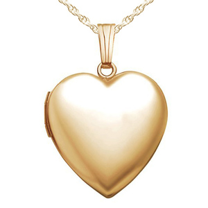 14k Gold Filled Small Heart Photo Locket