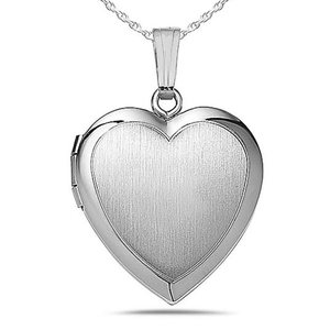 Sterling Silver Small Heart Photo Locket