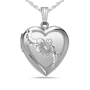 Sterling Silver Heart Photo Locket