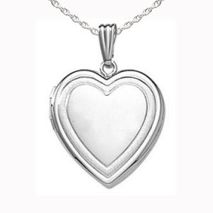 Sterling Silver Heart Photo Locket