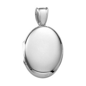 Platinum Oval Premium Weight Locket