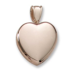 18k Premium Weight Yellow Gold Heart Picture Locket