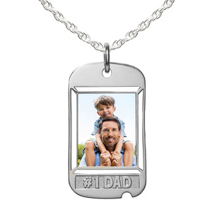 Dog Tag w    1 DAD etched