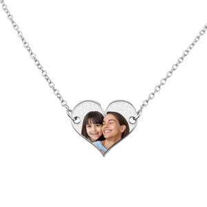 Petite Heart Shaped Photo Pendant