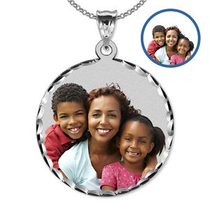 38 mm Large Round Photo Pendant