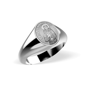 Saint Francis of Assisi Signet Ring  EXCLUSIVE 