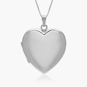 Build Your Own Sterling Silver 4 or Four Picture Heart Locket