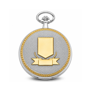 Charles Hubert Photo Two Tone Crest Pocket Watch