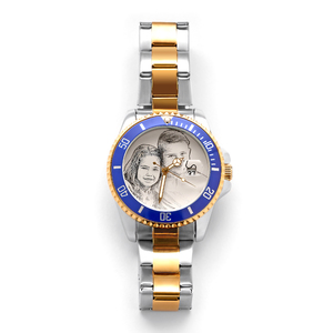 Hologram Photo Two Tone Men s Watch