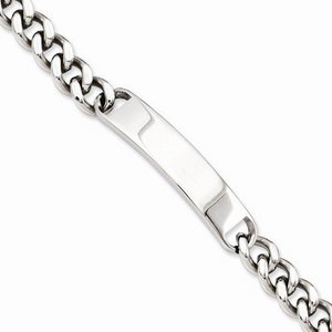 Custom Engraved Stainless Steel Men s Curb Link ID Bracelet