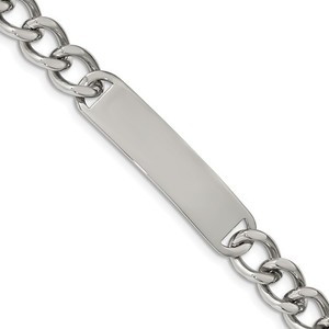 Custom Engraved Stainless Steel Men s 8 5in ID Bracelet