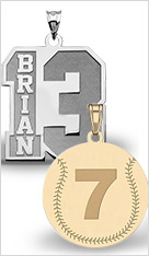 Personalized Sports Charms Jewelry